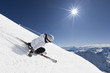 Female mountain skier