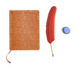 Foto: Journal with Feather Pen and Ink Journal with Feather Pen and Ink