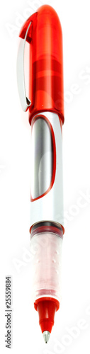 stylos à bille rouge gel, fond blanc stylos à bille rouge gel, fond blanc
