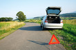 Car accident on the country road