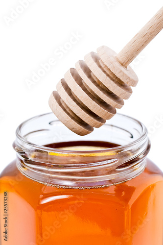 Cuillère à miel et pot de miel Cuillère à miel et pot de miel