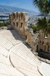 Ancient amphiteatr Odeon Gerodes Atticus in Acropol Athents Gree