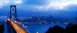Bay Bridge and San Francisco panoramic view Bay Bridge and San Francisco panoramic view