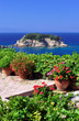 Garden veranda overlooking Aegean