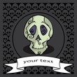 Vector: Scull label Scull label