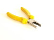 Foto: Yellow pliers isolated on white Yellow pliers isolated on white