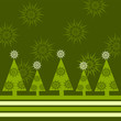 cartolina verde natalizia