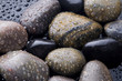Stones covered with water drops. Stones covered with water drops.