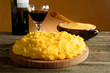 polenta and red wine- polenta e vino rosso
