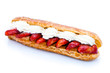 Eclair fraise chantilly