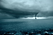 twister incoming from the ocean