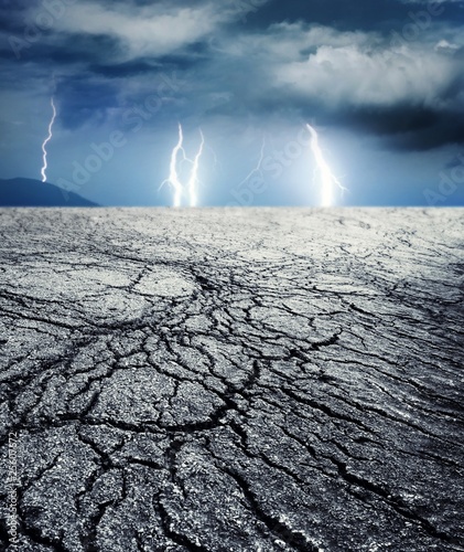 Storm in desert