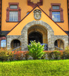 Entrance to a pulic school in Lohr am Main, Germany Entrance to a pulic school in Lohr am Main, Germany