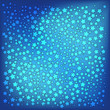 abstract christmas blue stars background