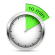 10 minutes. Timer cector illustration.