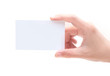 Blank Business Card In Hand