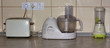 Toaster, blender and food processor on counter-top