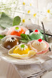 variety of cassate sicily dessert- cassate siciliane