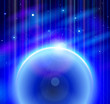 Blue Planet Earth with Rising Sun & Color Space Blue Planet Earth with Rising Sun & Color Space