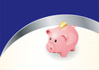 Pink piggy bank