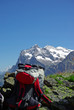 Rast mit Aussicht auf Eiger-Nordwand 2