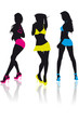 Danseuses colorées