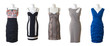 Female long dress collection #2 | Isolated