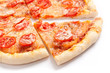 cheese and tomato pizza sliced