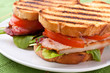 Photo: Bacon, lettuce and tomato BLT sandwiches Bacon, lettuce and tomato BLT sandwiches