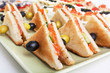 Photo: toasted salmon sandwiches with olives toasted salmon sandwiches with olives