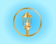 storm lamp and candle