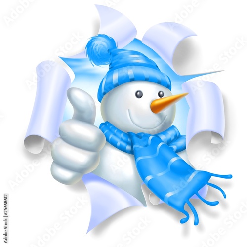 Illustration: snowman ok strap snowman ok strap