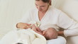 Mother nursing baby