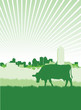 cityscape with a farm theme