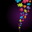 3d colorful puzzle piece vector background 3d colorful puzzle piece vector background