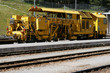 Treno posa traversine- cantiere Treno posa traversine- cantiere