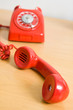 Vintage red telephone