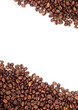 Brown roasted coffee beans