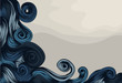 Hand Drawn ornate abstract wave Hand Drawn ornate abstract wave