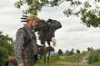 Men with Bald Eagle.
