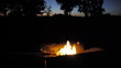 Bonfire burning brightly - Heat - Light - Camping