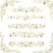 Vector grape vine design
