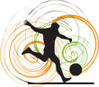 Football player illustration