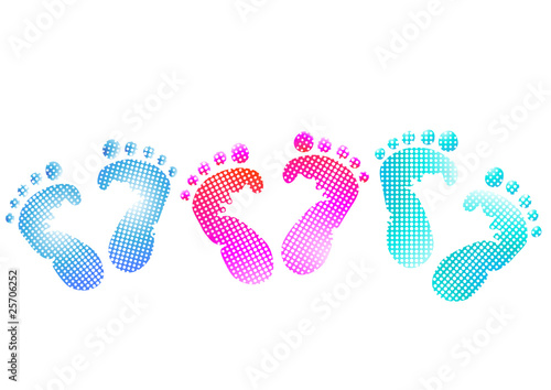 Vector: Baby Fußabdruck Baby Fußabdruck