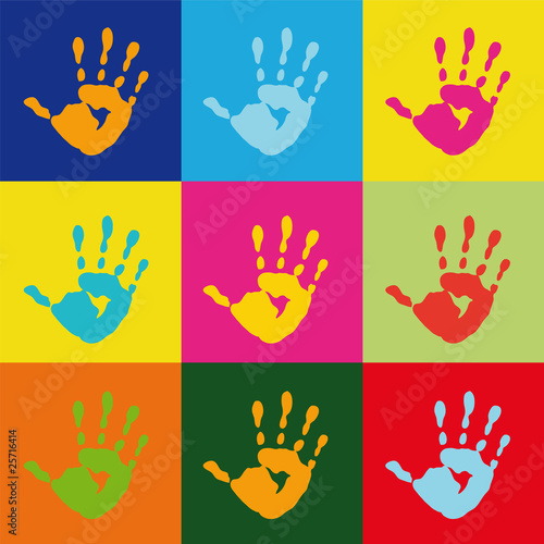 popart handprint popart handprint