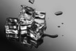 ice cubes with water drops ice cubes with water drops