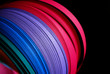 Photo: group of color paper strips group of color paper strips