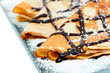 Plat des crêpes chocolat coco
