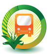 Eco Green Bus Sign