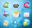 Typical mobile phone apps icons. EPS 10 version. Part 1